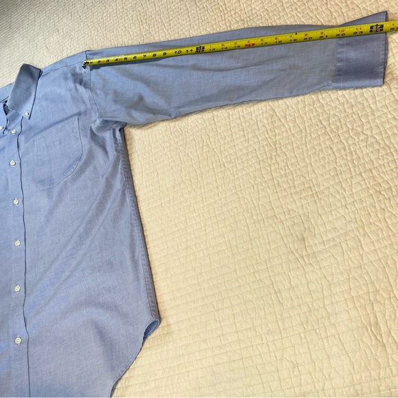 Lauren Ralph Lauren Button Down Shirt Size XL Light Blue Long Sleeve Non Iron - Picture 14 of 14